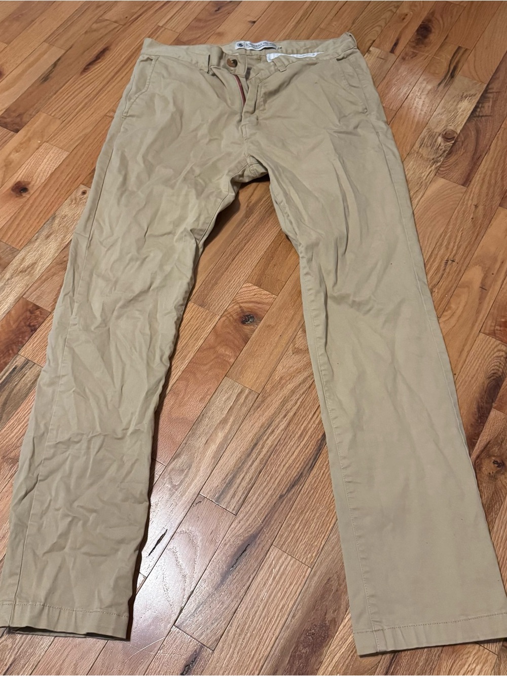 Southern Proper Men's Khaki Chinos in Light Beige
